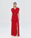 ACCESS FASHION WRAP DRESS WITH BELT AND BUCKLE DETAIL
