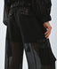 ACCESS FASHION SHEER CARGO PANTS WITH SEQUIN EMBROIDERY