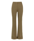 ACCESS FASHION PANTS WITH TURN-UP HEMS