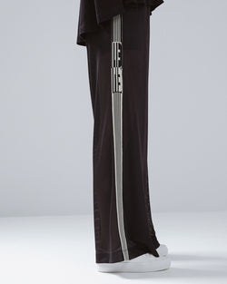 ACCESS FASHION PERFORATED PANTS WITH STRIPED DETAILS