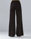 ACCESS FASHION PERFORATED PANTS WITH STRIPED DETAILS