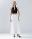ACCESS FASHION HIGH-WAISTED PANTS WITH TURN-UP HEMS