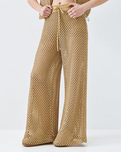 ACCESS FASHION CROCHET PANTS WITH ELASTIC WAISTBAND