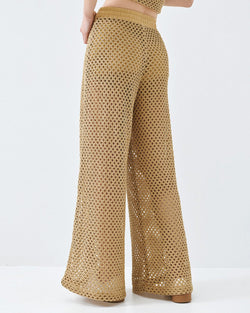 ACCESS FASHION CROCHET PANTS WITH ELASTIC WAISTBAND