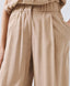 ACCESS FASHION PANTS WITH PLEATS AND TURN-UP CUFFS