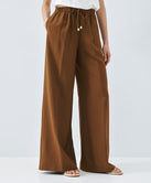 ACCESS FASHION CRINKLED WIDE-LEG PANTS