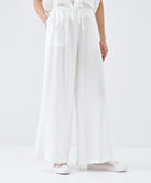 ACCESS FASHION CRINKLED WIDE-LEG PANTS