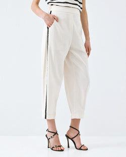 ACCESS FASHION PANTS WITH SIDE SEQUINS
