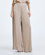 ACCESS FASHION WIDE-LEG PANTS WITH SHINY FINISH