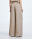 ACCESS FASHION WIDE-LEG PANTS WITH SHINY FINISH