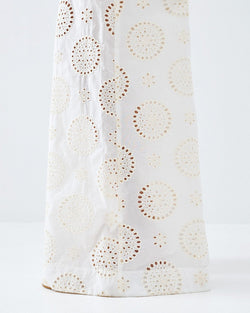 ACCESS FASHION WIDE-LEG BRODERIE PANTS