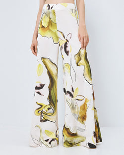 ACCESS FASHION PRINTED WIDE-LEG PANTS