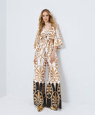 ACCESS FASHION PRINTED WIDE-LEG PANTS