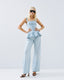 ACCESS FASHION STRAIGHT-LEG DENIM PANTS