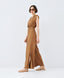 ACCESS FASHION WRAP JUMPSUIT WITH BELT