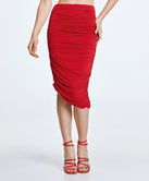 ACCESS FASHION MIDI SKIRT WITH GATHERS