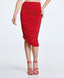 ACCESS FASHION MIDI SKIRT WITH GATHERS