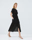 ACCESS FASHION MIDI BRODERIE SKIRT WITH A SLIT