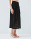 ACCESS FASHION MIDI BRODERIE SKIRT WITH A SLIT