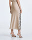 ACCESS FASHION MIDI SKIRT WITH FLORAL SEQUIN EMBROIDERY