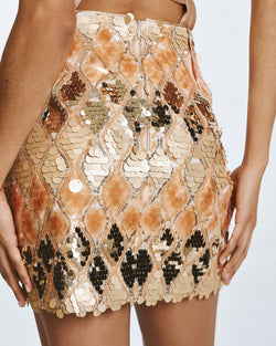 ACCESS FASHION MINI SKIRT WITH SEQUINS