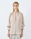 ACCESS FASHION SHIRT WITH V NECKLINE AND ELASTIC CUFFS
