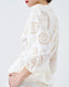 ACCESS FASHION BRODERIE SHIRT WITH A DRAWSTRING