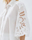 ACCESS FASHION SHIRT WITH BRODERIE SLEEVES