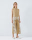 ACCESS FASHION SLEEVELESS SHIRT WITH EMBROIDERY