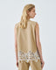 ACCESS FASHION SLEEVELESS SHIRT WITH EMBROIDERY