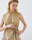 ACCESS FASHION SLEEVELESS SHIRT WITH EMBROIDERY