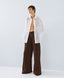 ACCESS FASHION LONG SHIRT WITH DECORATIVE STITCHING