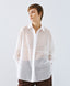 ACCESS FASHION LONG SHIRT WITH DECORATIVE STITCHING