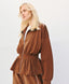 ACCESS FASHION JACKET WITH PEPLUM AND TRIM DETAILS