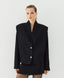 ACCESS FASHION CROPPED COLLARLESS BLAZER