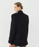 ACCESS FASHION CROPPED COLLARLESS BLAZER