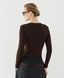ACCESS FASHION LONG-SLEEVED BLOUSE WITH PADDED SHOULDERS