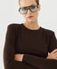ACCESS FASHION LONG-SLEEVED BLOUSE WITH PADDED SHOULDERS