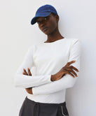 ACCESS FASHION LONG-SLEEVED BLOUSE WITH PADDED SHOULDERS