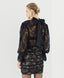 ACCESS FASHION LACE TOP WITH A TIE-NECK