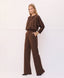 ACCESS FASHION SATIN BLOUSE WITH BATWING SLEEVES