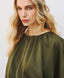 ACCESS FASHION SATIN BLOUSE WITH BATWING SLEEVES