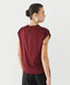 ACCESS FASHION SATIN TOP WITH DRAPED NECKLINE