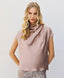 ACCESS FASHION SATIN TOP WITH DRAPED NECKLINE