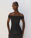 ACCESS FASHION OFF-SHOULDER PEPLUM TOP