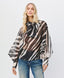 ACCESS FASHION ANIMAL PRINT BLOUSE WITH A TIE