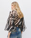 ACCESS FASHION ANIMAL PRINT BLOUSE WITH A TIE