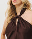 ACCESS FASHION SATIN HALTER TOP