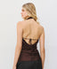 ACCESS FASHION SATIN HALTER TOP
