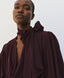 ACCESS FASHION DRAPED BLOUSE WITH DETACHABLE SCARF
